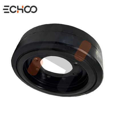 qualità  High-Quality Road Machinery Rubber Roller Wheel Solid Tire Wheel for Pavers Fabbrica